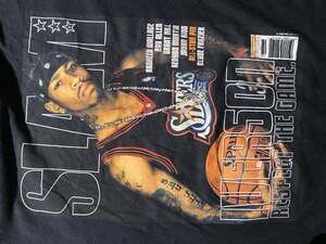 Allen Iverson Mitchell & Ness SLAM Tshirt - Large Black Shirt